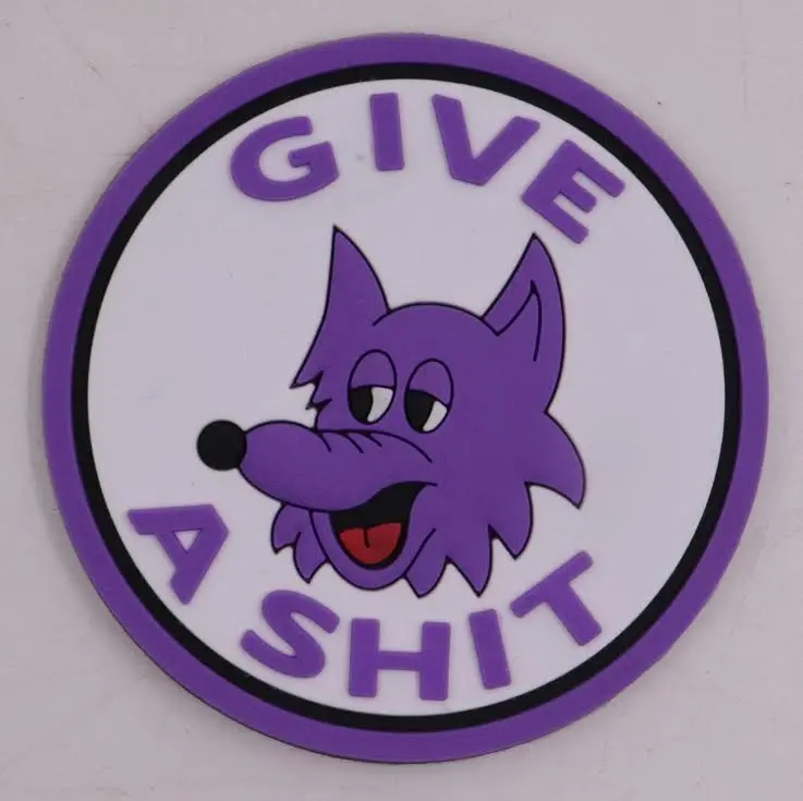 Officially Licensed Vmm/Hmm-364 Purple Foxes "Give A Shit" Pvc Patch 1