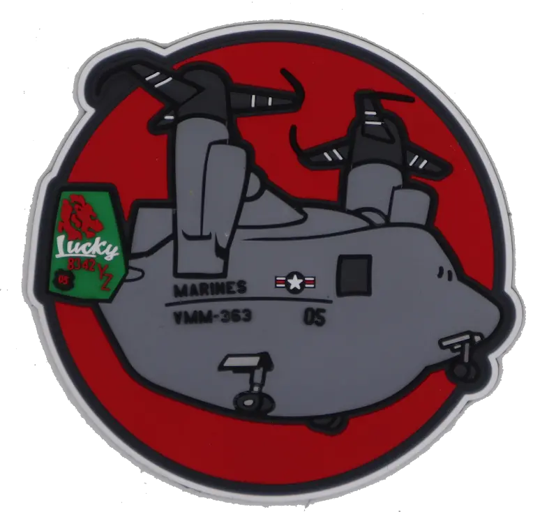 Vmm-363 Red Lions Plumpter Pvc Patch 1