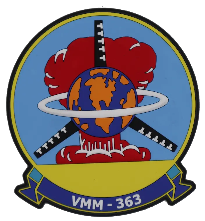 Officially Licensed Usmc Vmm-363 (Hmr-363) Thursday Throwback Pvc Patch 1