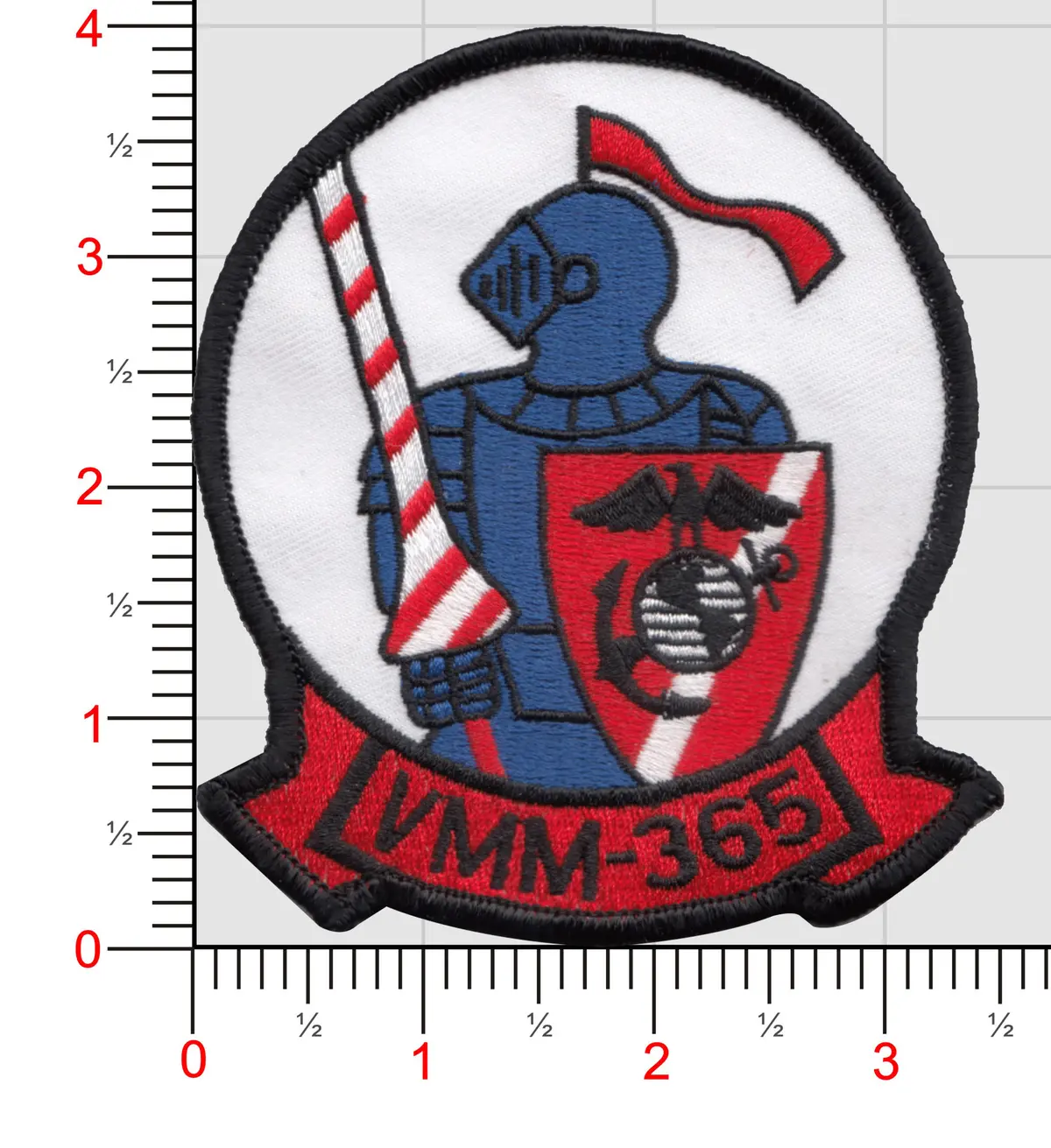 Officially Licensed Usmc Vmm-365 Blue Knights Squadron Patch 1