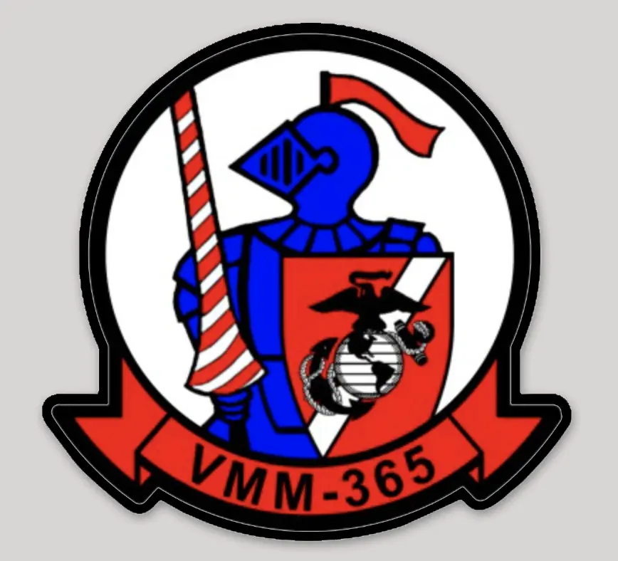Vmm-365 Blue Knights Sticker 1