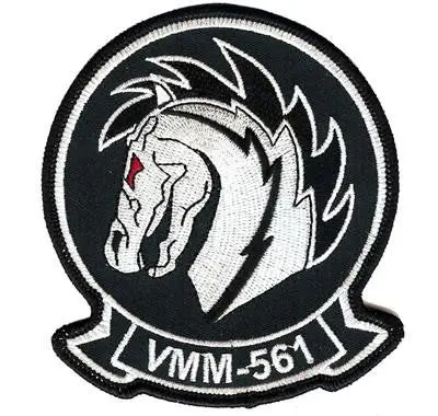 Officially Licensed Usmc Vmm-561 Pale Horse Patch 1