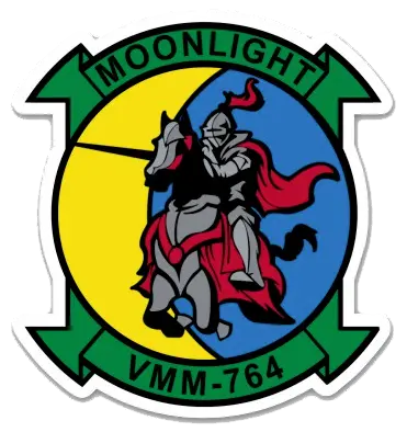 Officially Licensed Usmc Vmm-764 Moonlight Sticker 1