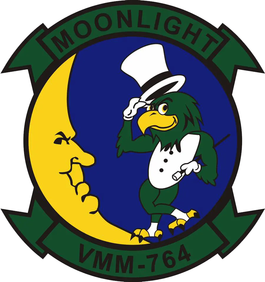 Officially Licensed Usmc Vmm-764 Moonlight Sticker 1
