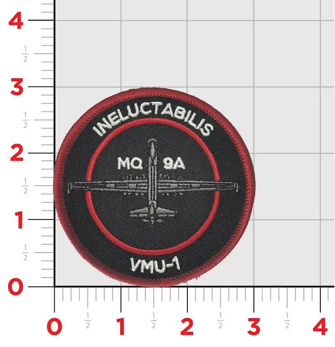 Official Vmu-1 Watch Dogs Inelluctabilis Mq-9 Shoulder Patch 1