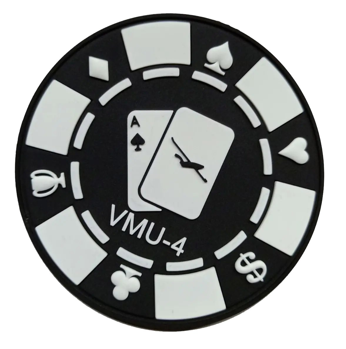 Official Vmu-4 Evil Eyes Poker Chip Pvc Patch 1