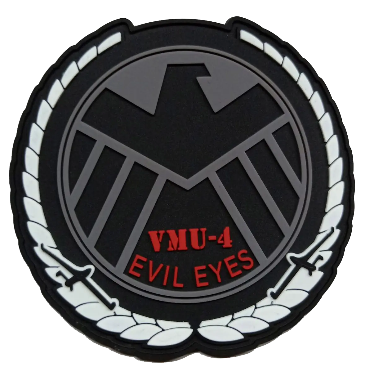 Official Vmu-4 Evil Eyes Shield Pvc Patch 1