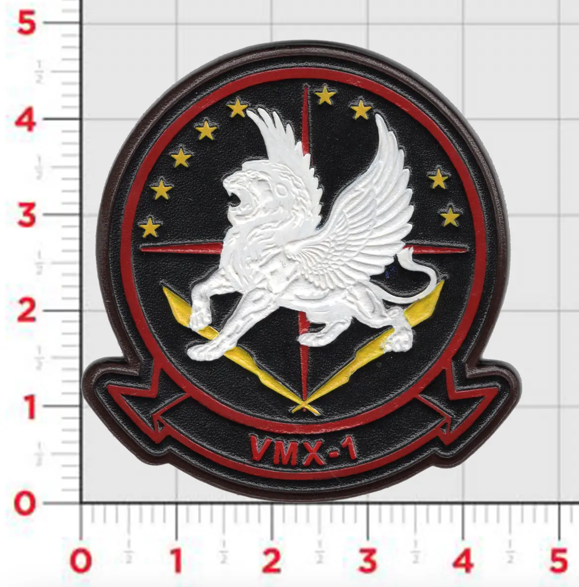 Officially Licensed Usmc Vmx-1 Immortals Leather Patch 1