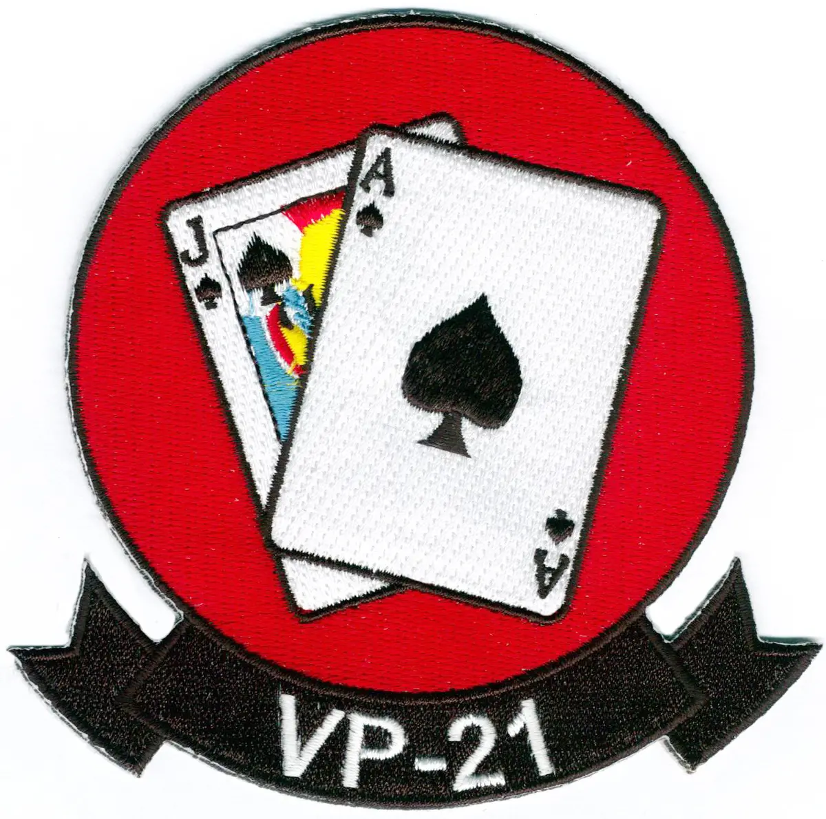 Officially Licensed Us Navy Vp-21 Black Jacks Patch 1