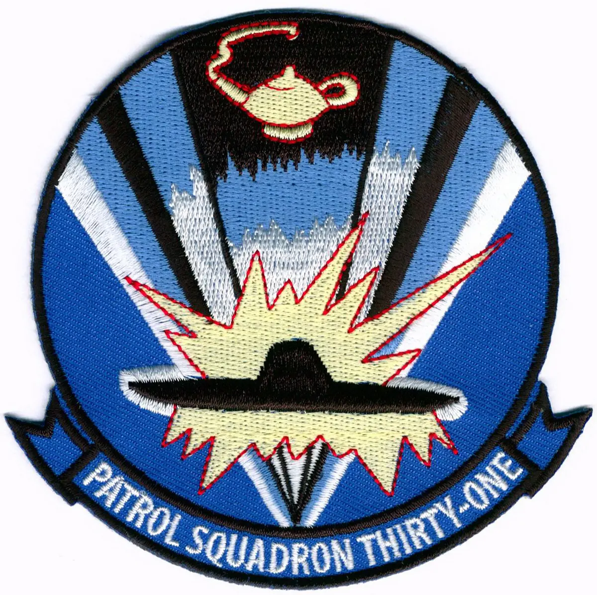 Officially Licensed Us Navy Vp-31 Black Lightning Patch 1