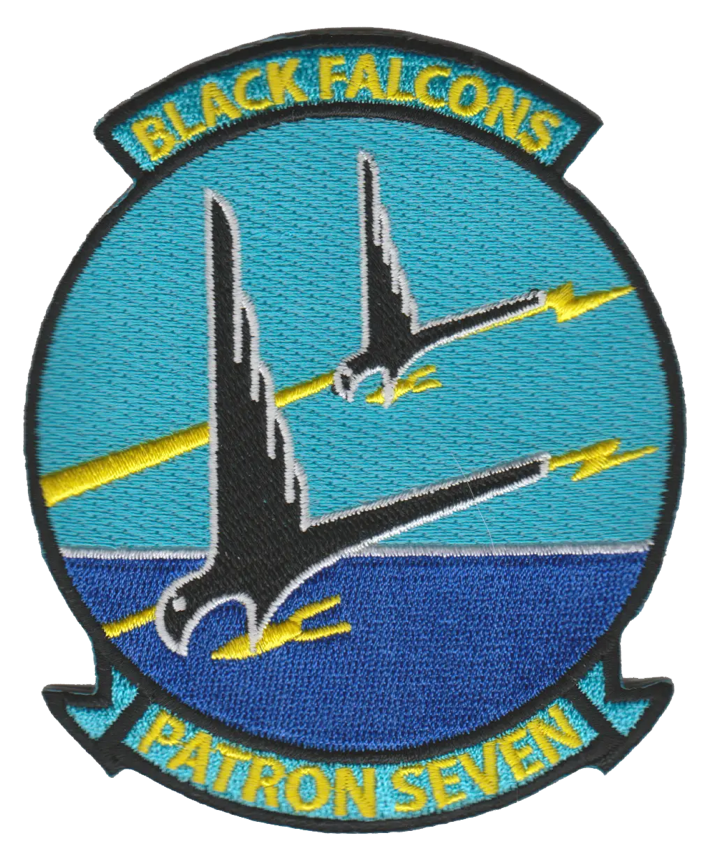 Officially Licensed Us Navy Vp-7 Black Falcons Patch 1