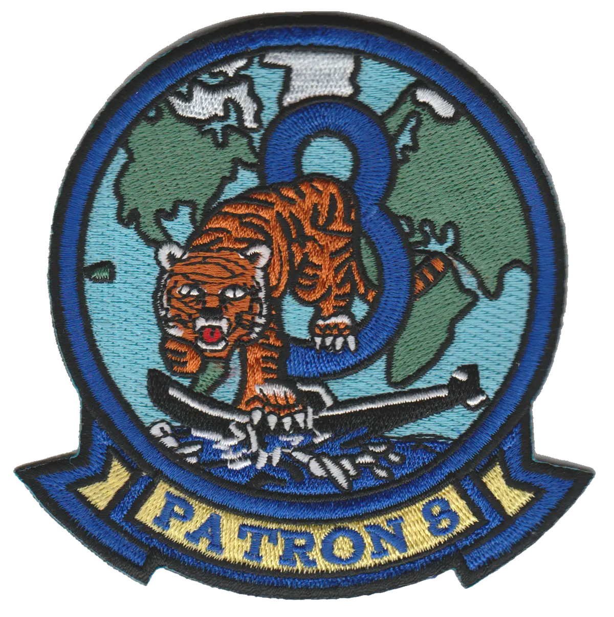 Officially Licensed Us Navy Vp-8 Fighting Tigers Patch 1