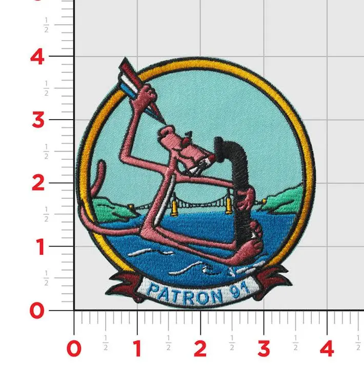 Officially Licensed Us Navy Vp-91 Pink Panther Squadron Patch 1