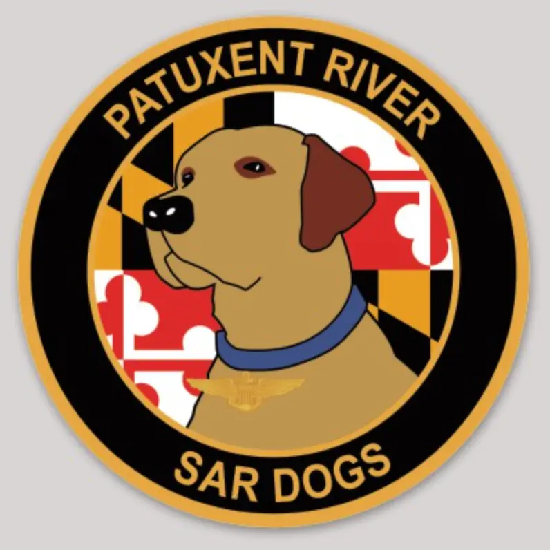 Official Nas Patuxent River Sar Dogs Sticker 1