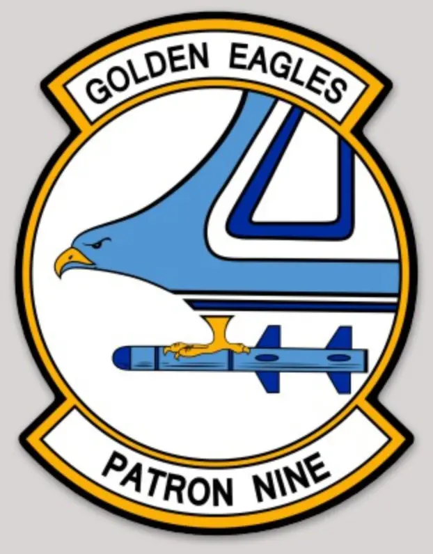 Officially Licensed Us Navy Vp-9 Golden Eagles Sticker 1