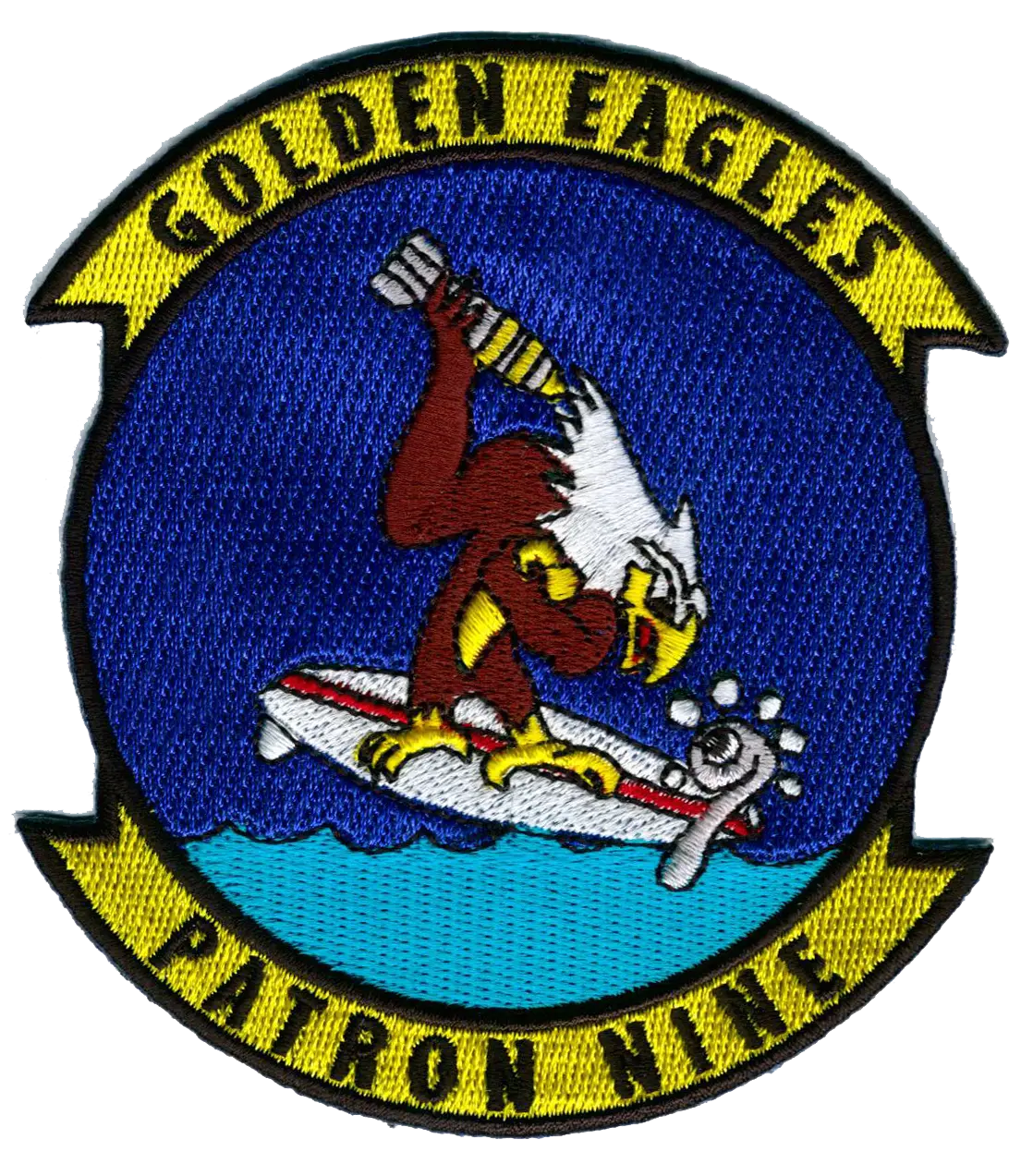 Officially Licensed Us Navy Vp-9 Golden Eagles Patch 1