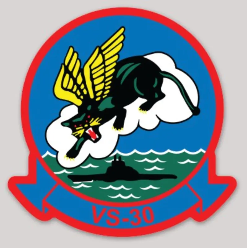 Officially Licensed Us Navy Vs-30  Diamond Cutters Squadron Sticker 1