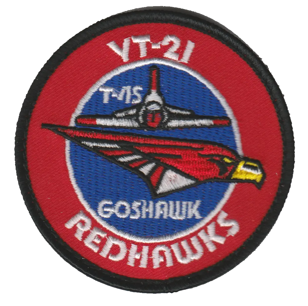 Official Vt-21 Redhawks T-45 Goshawk Shoulder Patches 1