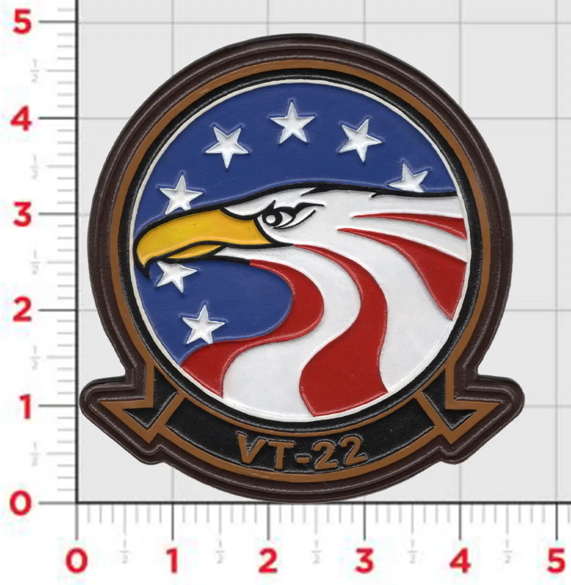 Officially Licensed Us Navy Vt-22 Golden Eagles Leather Patch 1
