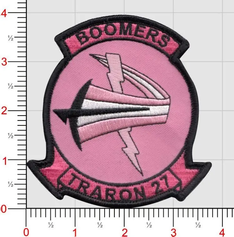 Official Vt-27 Boomers Cancer Awareness Patch 1