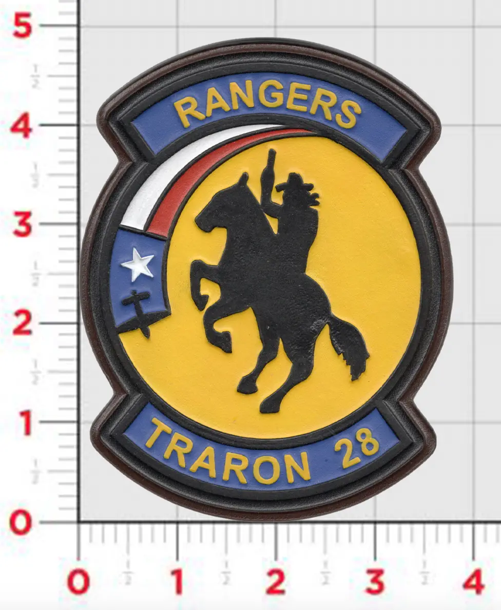 Officially Licensed Us Navy Vt-28 Rangers Leather Patch 1