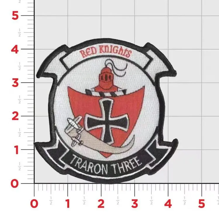 Officially Licensed  Us Navy Vt-3 Red Knights Squadron Patches 1