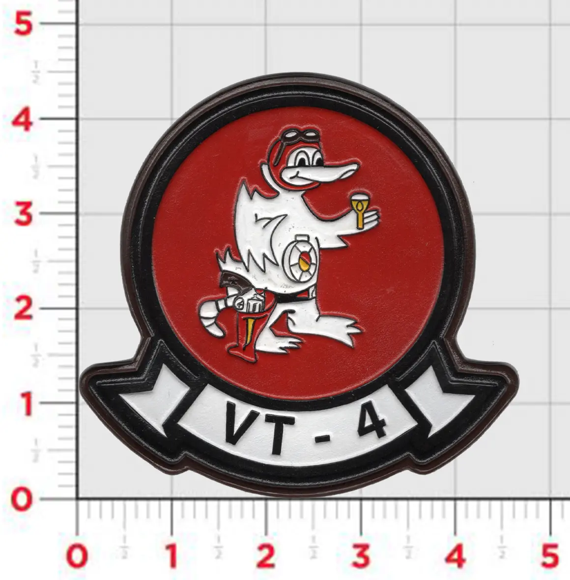 Officially Licensed Us Navy Vt-4 Warbucks Leather Patch 1