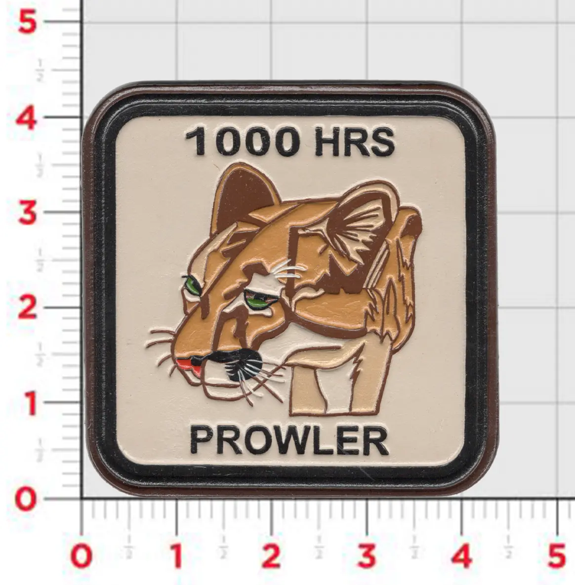 Ea-6B Prowler 1000 Flight Hours Leather Patch 1