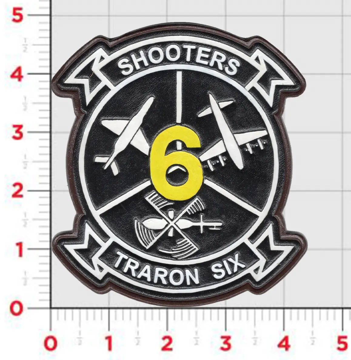 Officially Licensed Vt-6 Shooters Squadron Leather Patch 1