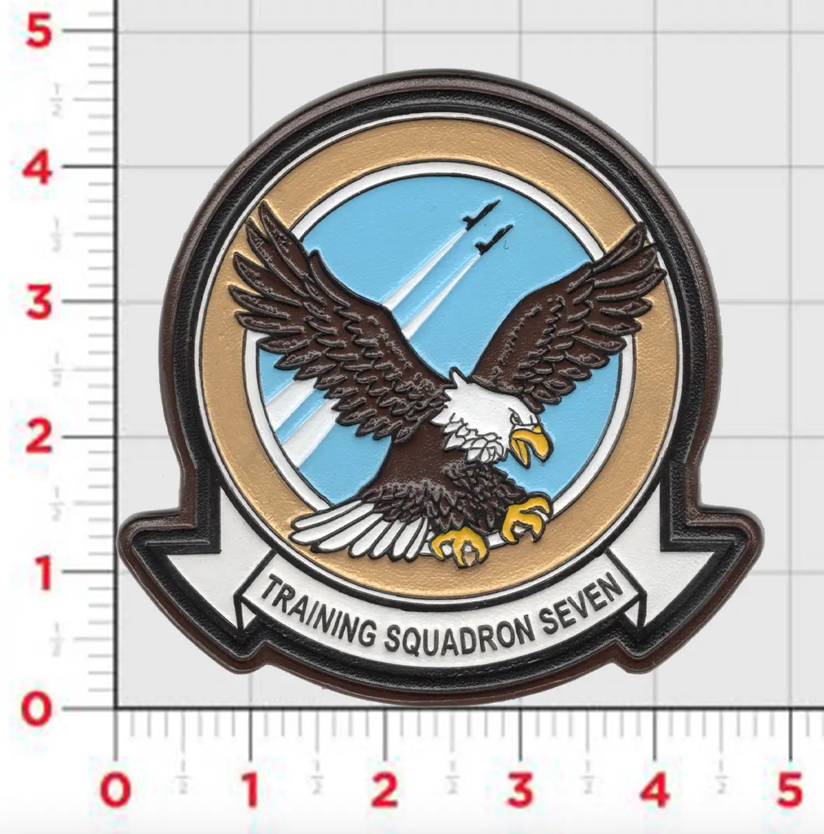 Officially Licensed Vt-7 Eagles Leather Squadron Patch 1