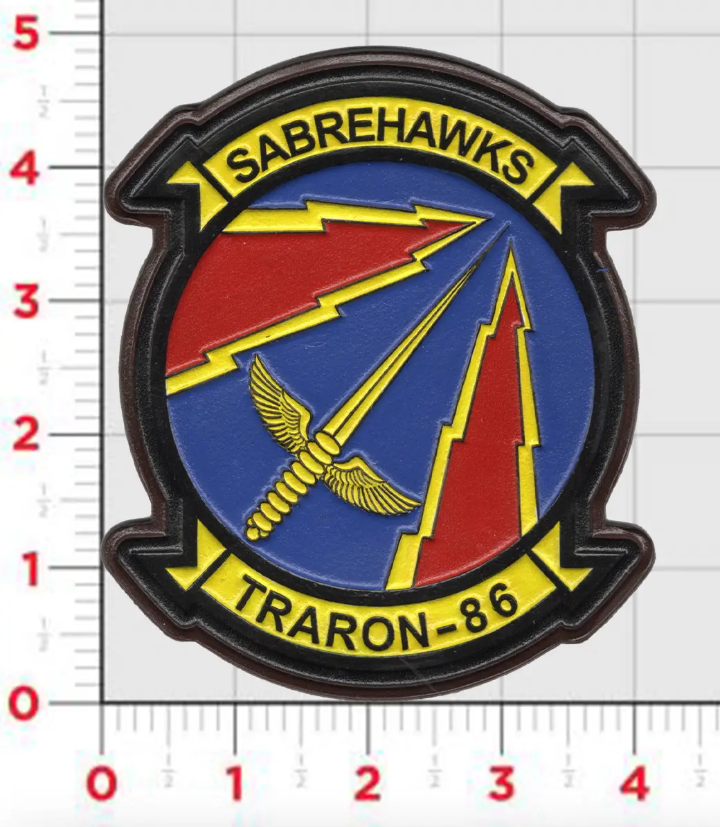 Officially Licensed Vt-86 Sabrehawks Leather Patch 1