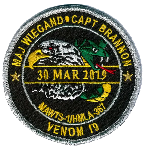 Mawts-1/Hmla-367 Wiegand/Brannon Memorial Patch 1
