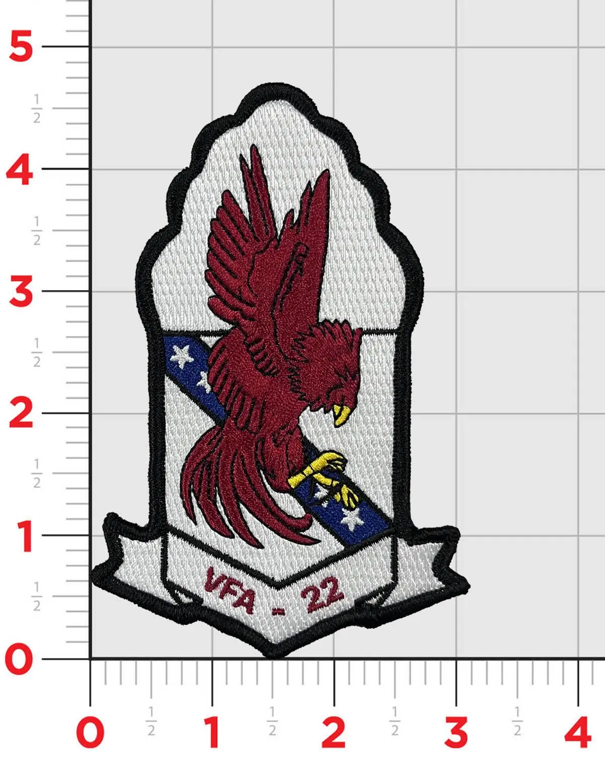 Officially Licensed Us Navy Vfa-22 Fighting Redcocks Patch 1
