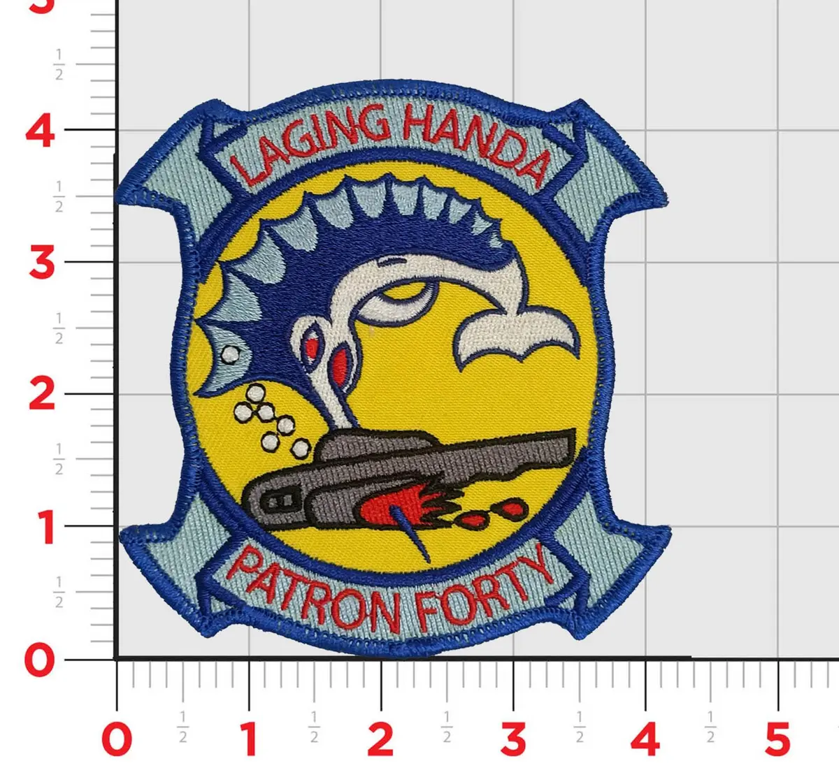 Officially Licensed Vp-40 Fighting Marlins  Squadron Patch 1