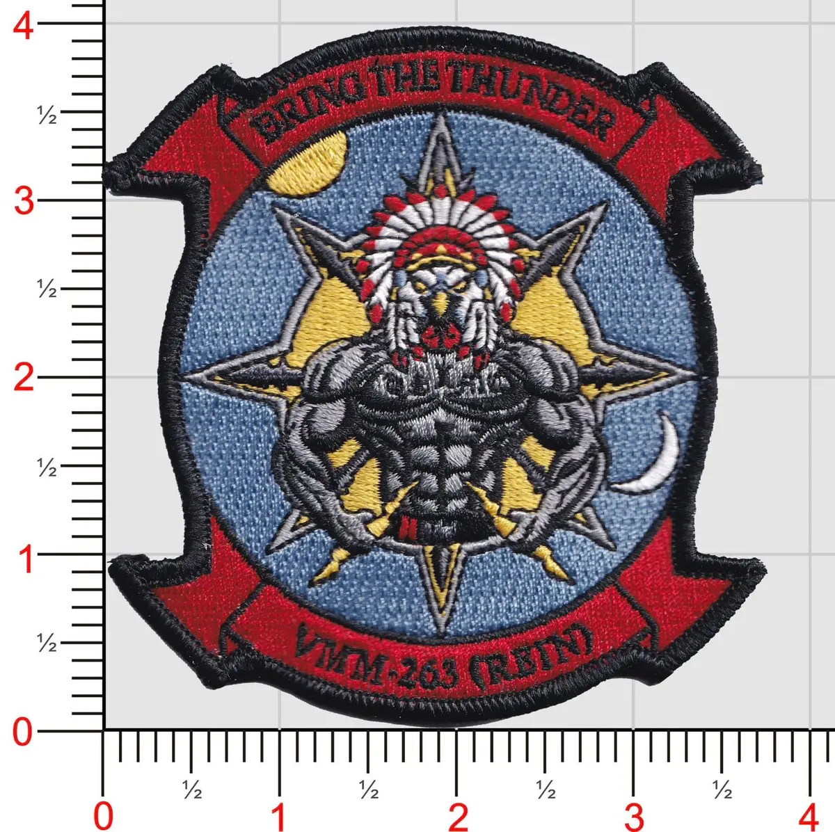 Official Vmm-263 Rein Thunder Chicken Bring The Thunder Chest Patch 1