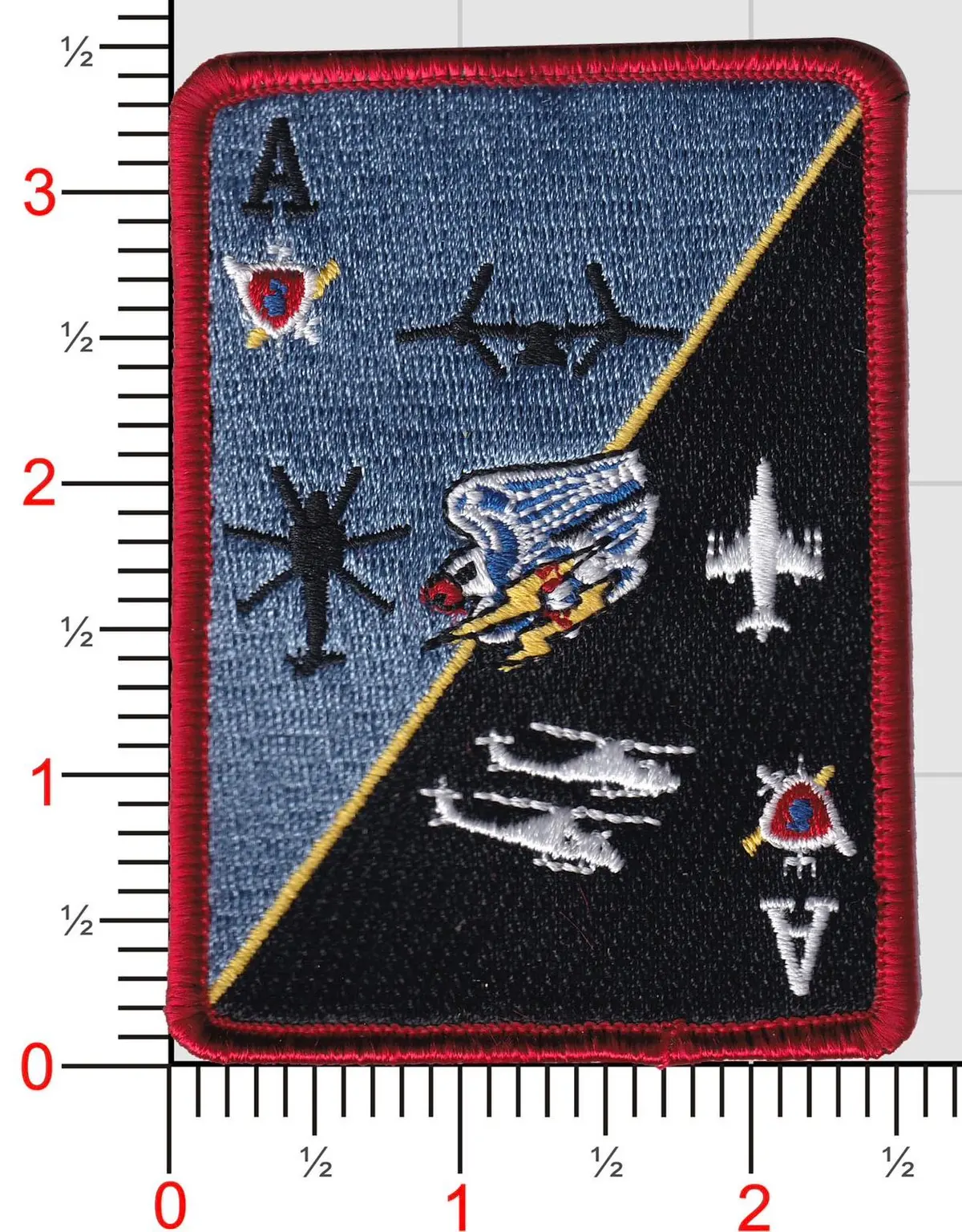 Official Vmm-263 Rein Thunder Chicken Card Shoulder Patch 1