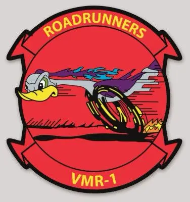 Officially Licensed Usmc Vmr-1 Roadrunners Sticker 1