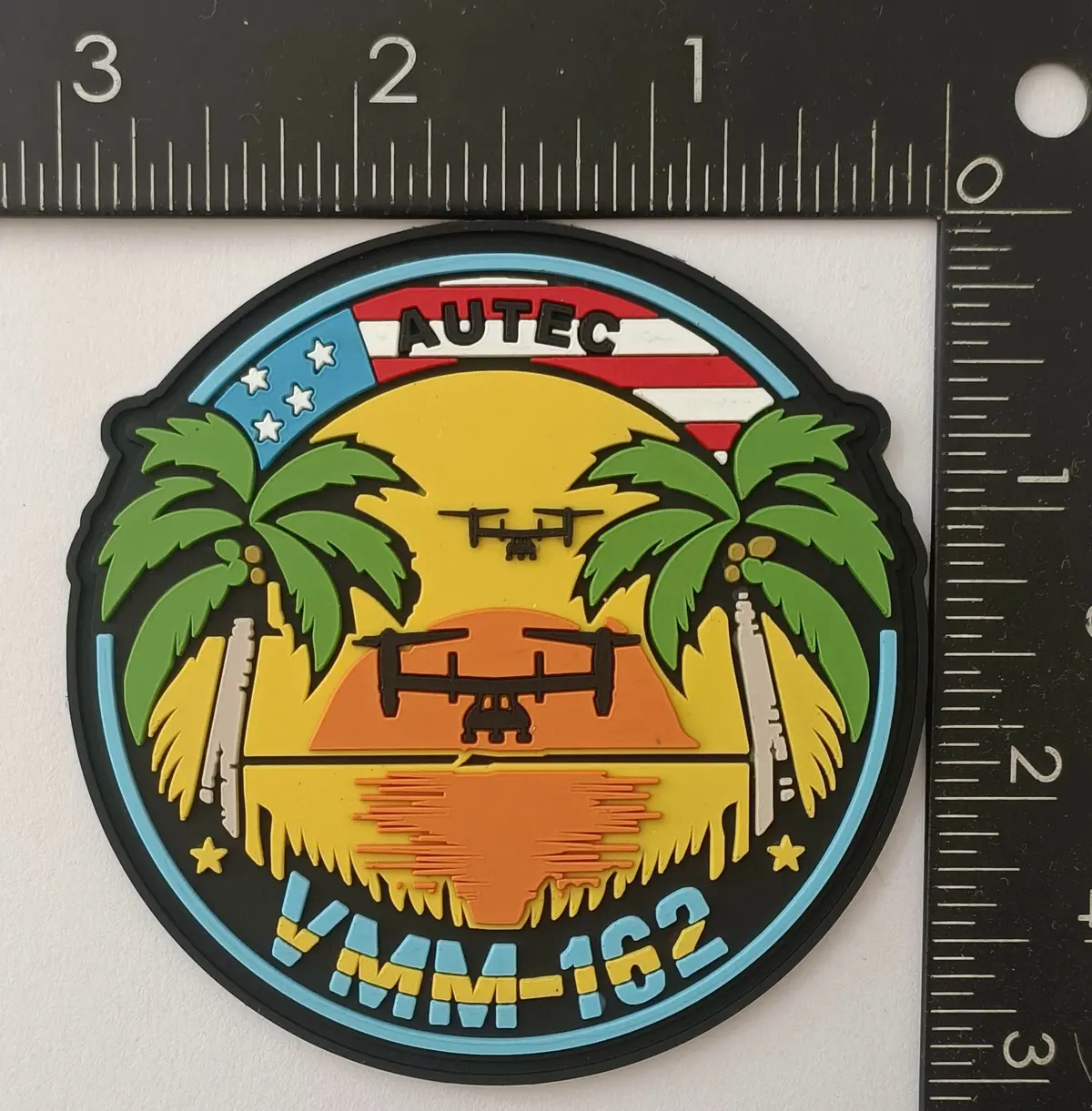 Official Vmm-162 Golden Eagles Autec Bahamas Shoulder Patch 1