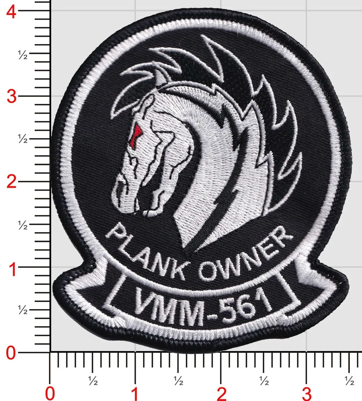 Officially Licensed Vmm-561 Pale Horse Plank Owner Patch 1