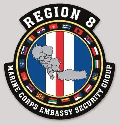 Official Marine Corps Embassy Security Group Region 8 Sticker 1
