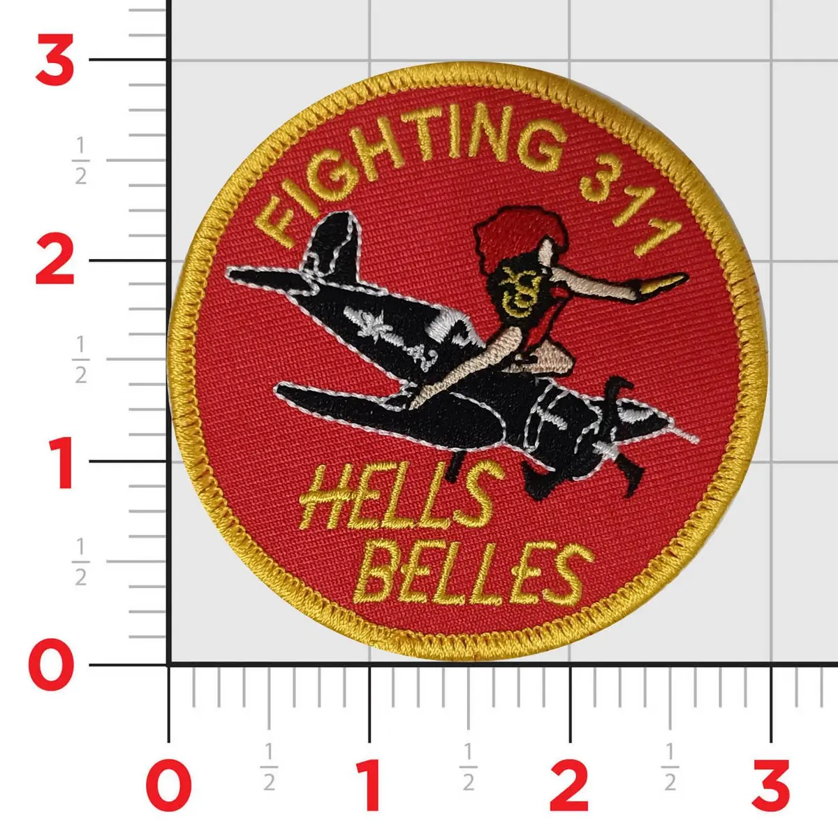 Official Vmfa-311 Tomcats Hells Belles Shoulder Patch 1