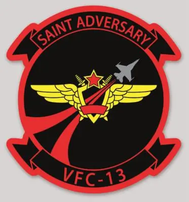 Officially Licensed Us Navy Vfc-13 Saint Adversary Squadron Sticker 1