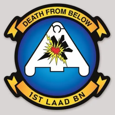 Officially Licensed Usmc 1St Laad Low Altitude Air Defense Squadron Sticker 1