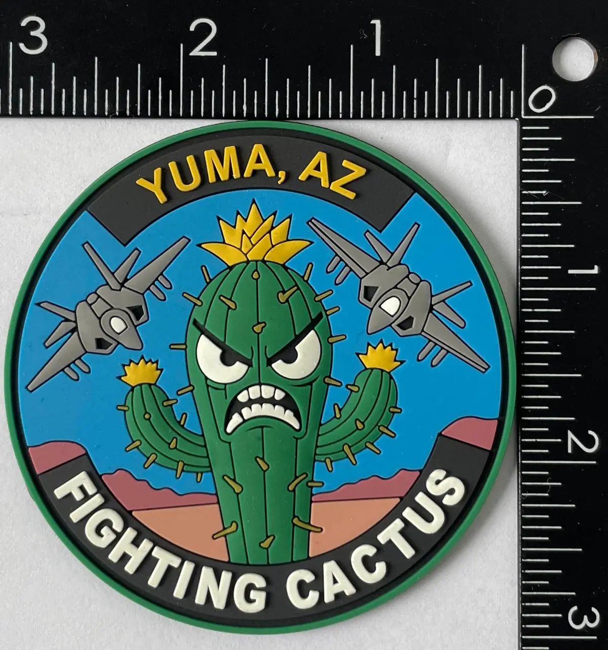 Yuma Az Fighting Cactus Pvc Patch 1
