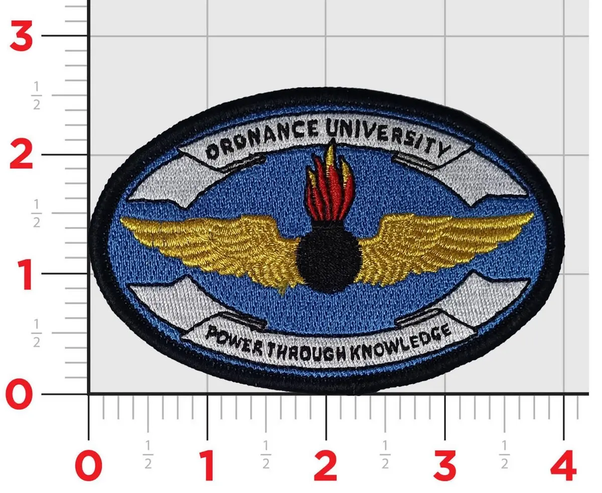 Officially Licensed Us Navy Ordnance University Patch 1