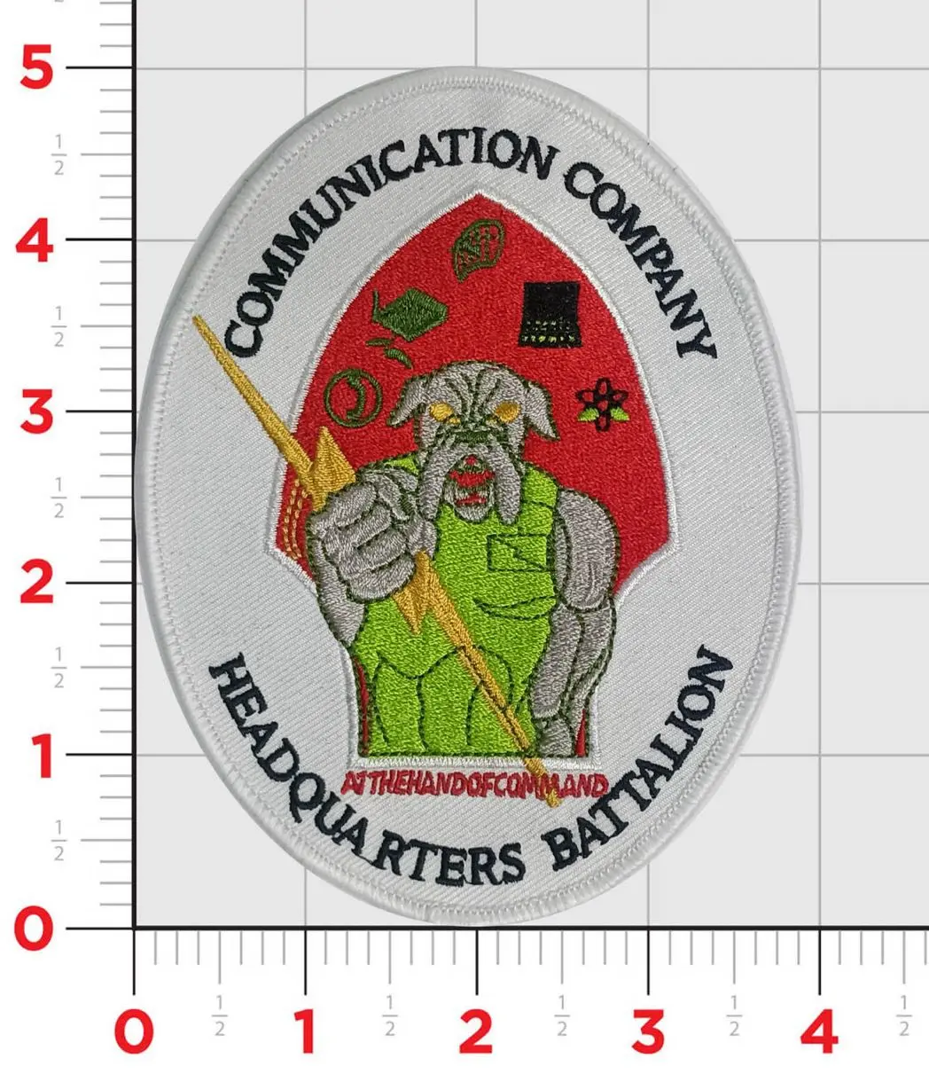 Official 2Nd Mardiv Hq Battalion Communication Company Patch 1