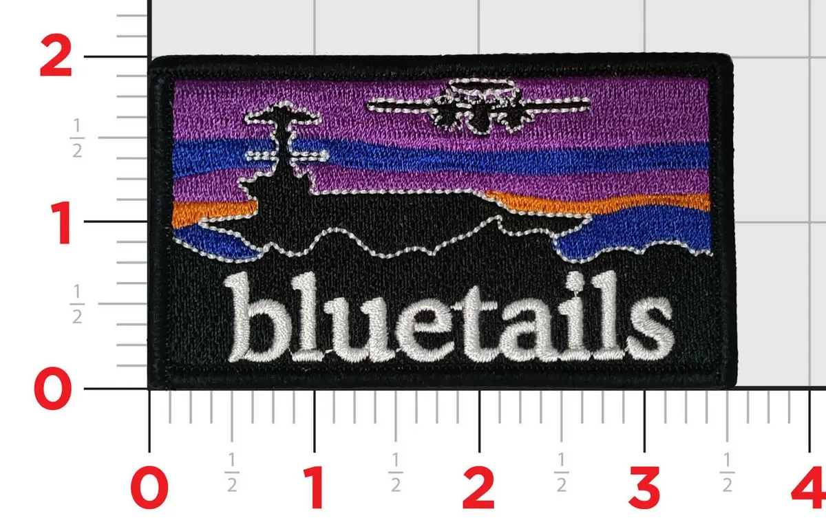 Official Vaw-121 Bluetails E-2 Hawkeye Propagonia And Carrier Flag Patches 3