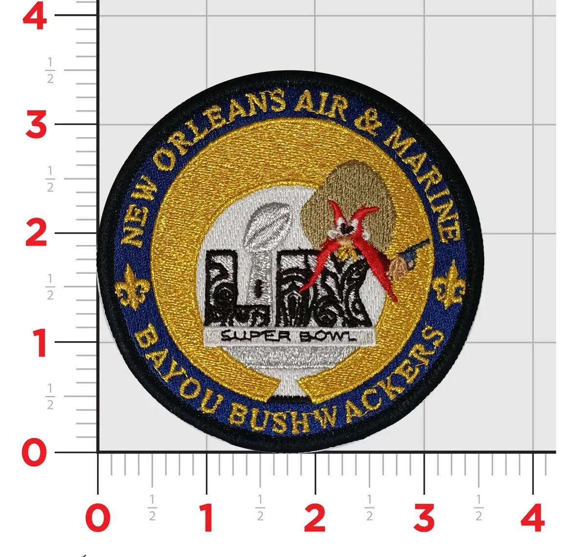 Official Cbp New Orleans Air & Marine 2025 Super Bowl Patch 1
