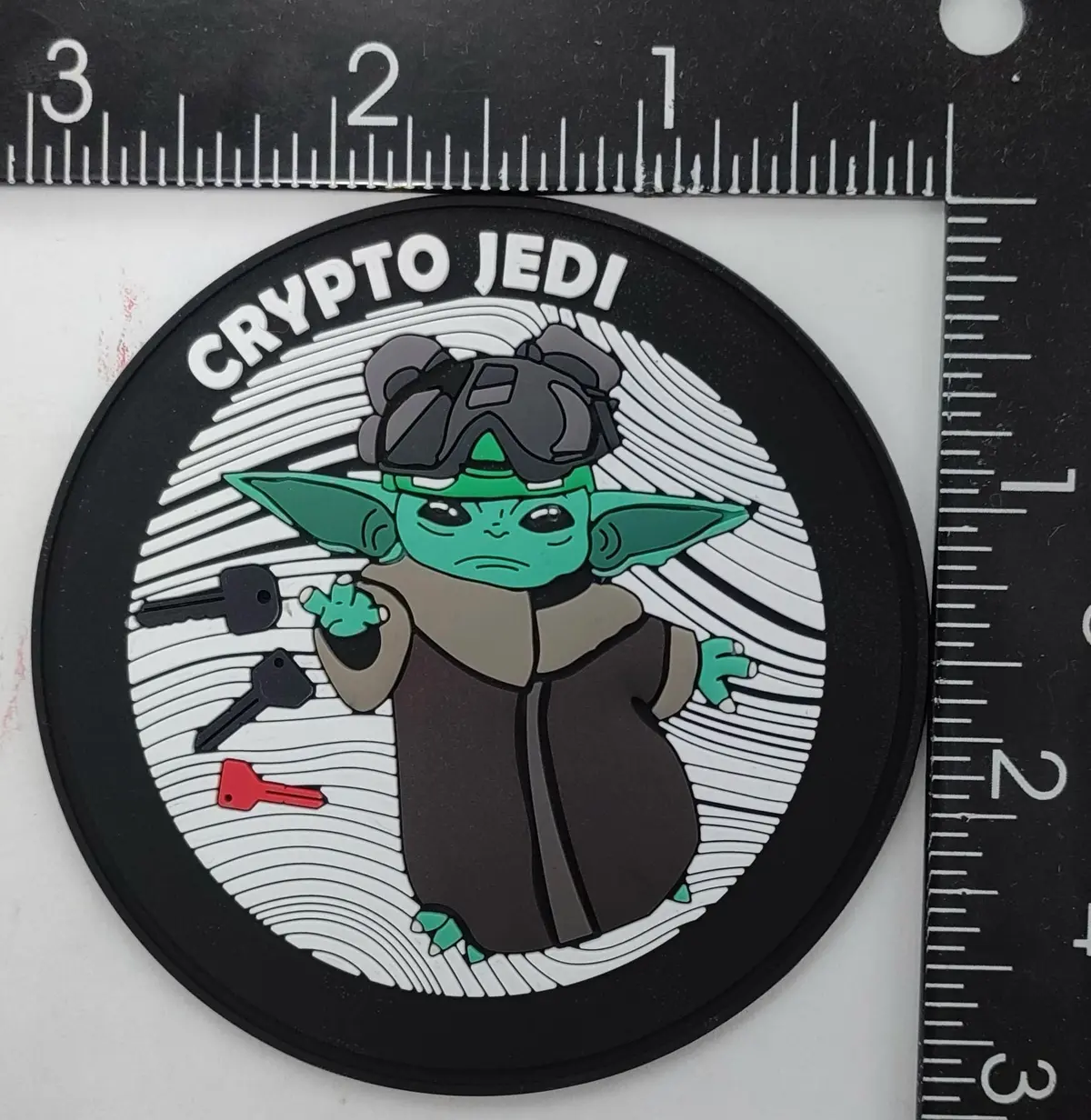Crypto Jedi Baby Yoda Pvc Patch 1