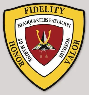 Officially Licensed 3Rd Mardiv Hq Battalion Japan Sticker 1